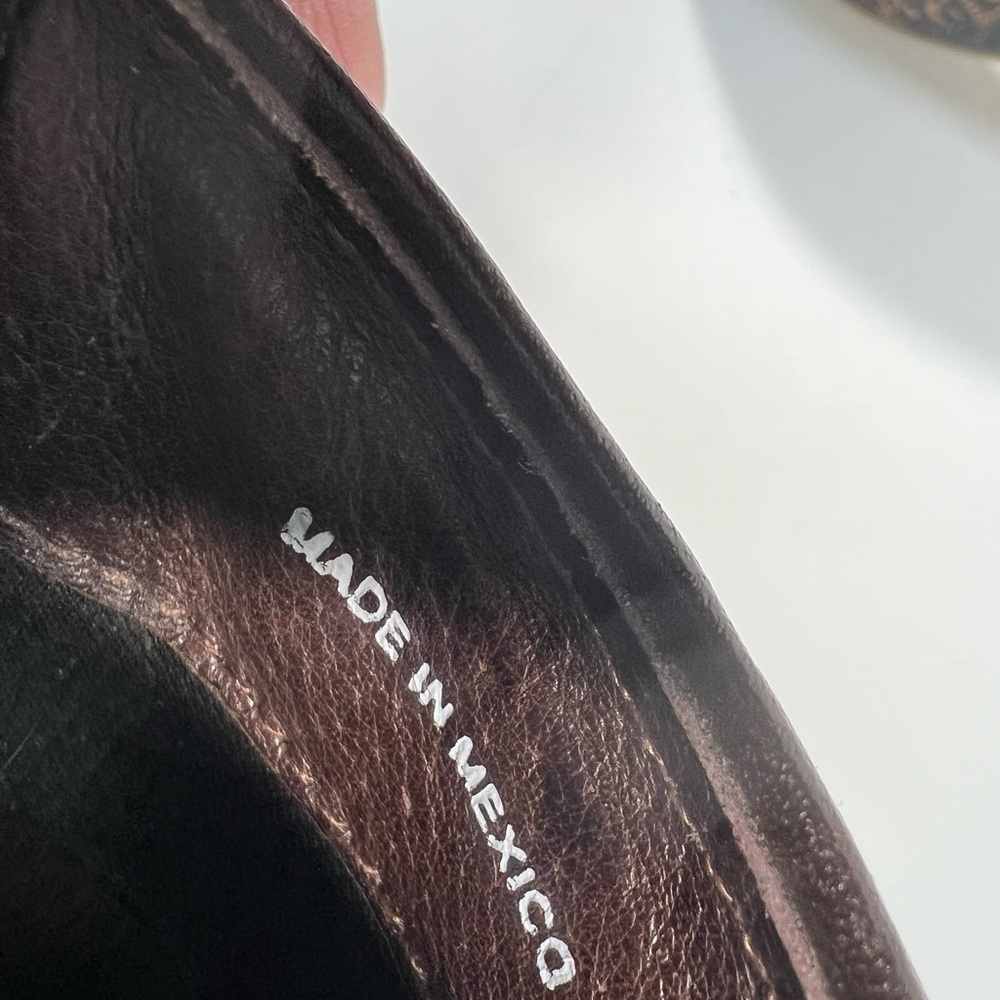 Sonora Western Tooled Tan Leather Bootie Mule Slide Women’s size 8 - Picture 12 of 12